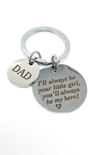 Load image into Gallery viewer, Dad My Hero Keychain